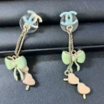シャネル　ココマーク　リボンピアス